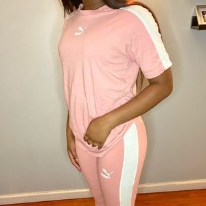 Puma T7 Leggings and Shirt Set
